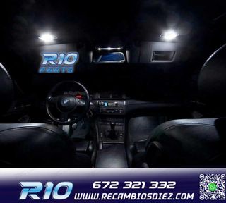 KIT 20 BOMBILLAS LED INTERIOR PARA BMW SERIE 3 E46 M3 318I 3
