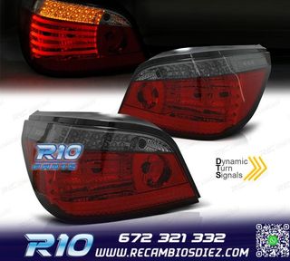 PILOTOS BMW E60 03-07 LED INTERMITENTE DINAMICO ROJO AHUMADO