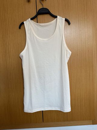 conjunto hombre rayas azul marino + camiseta crudo