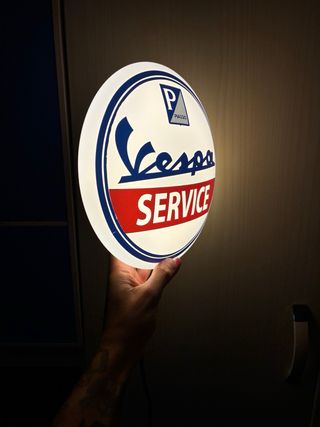 Insegna Vespa Service Luminosa