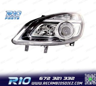 FARO IZQ PARA RENAULT SCENIC II 05-08 FONDO NEGRO