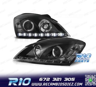 FAROS KIA CEED 07-09 LUZ DIURNA FONDO NEGRO
