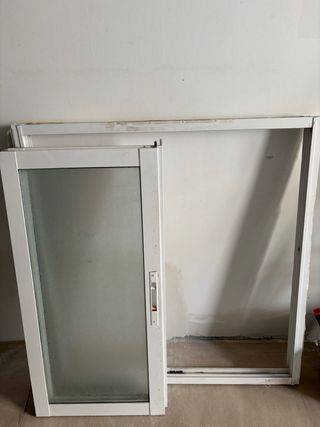 ventana corredera blanco