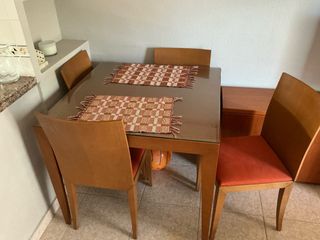 Mesa comedor 4 sillas - Madera