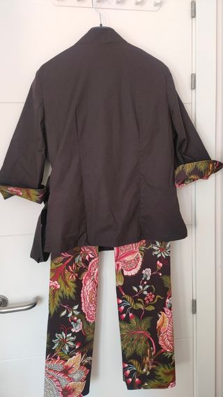 Traje chaqueta Cortefiel marrón