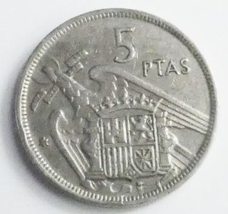 Moneda 5 Pesetas Franco 1957