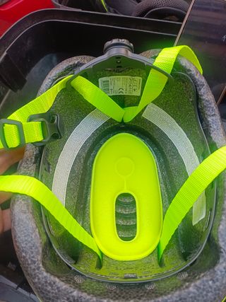 Casco bici niño Btwin 500 amarillo