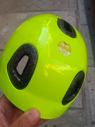 Casco bici niño Btwin 500 amarillo