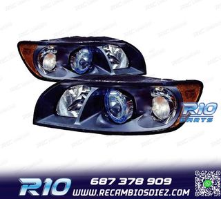 FAROS VOLVO S40 V50 04-07 FONDO NEGRO H7+HB3