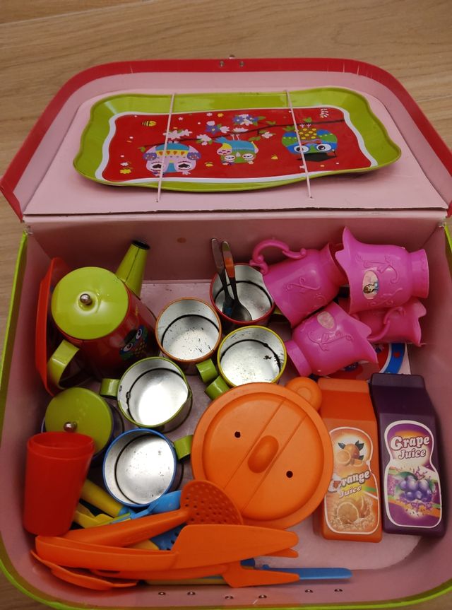 Cocinita juguete madera infantil +accesorios