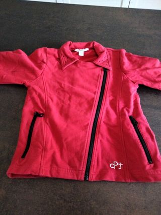 Giacca rossa bimba 30 mesi