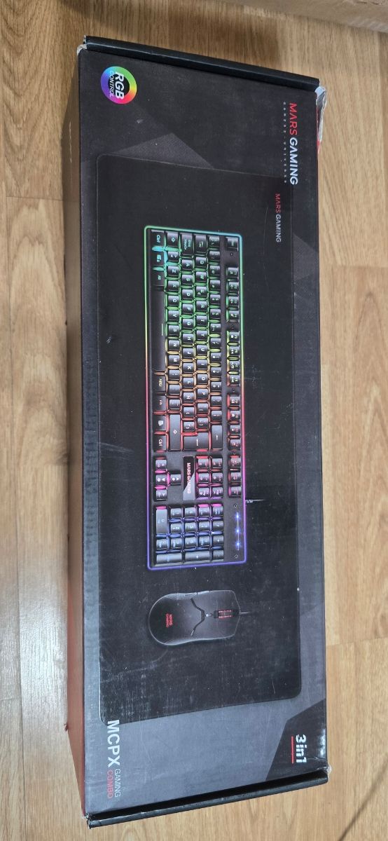 Mars Gaming Pack: Teclado, ratón y alfombrilla