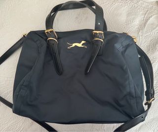 Bolso baúl color petróleo 