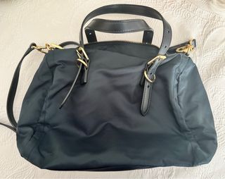 Bolso baúl color petróleo 