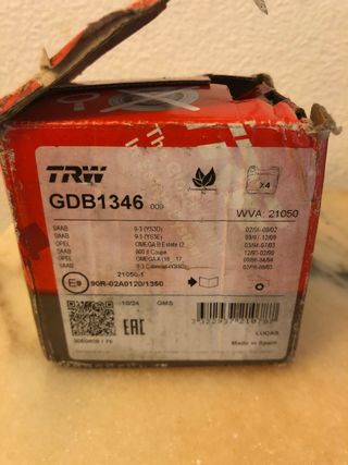 Pastillas freno TRW Opel Saab turbo 