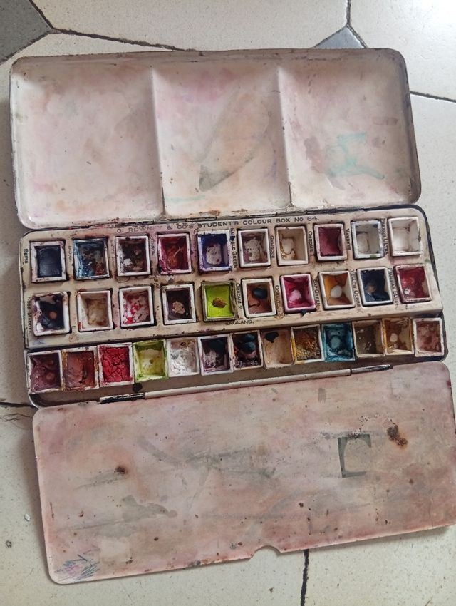 Caja acuarelas vintage G.Rowney
