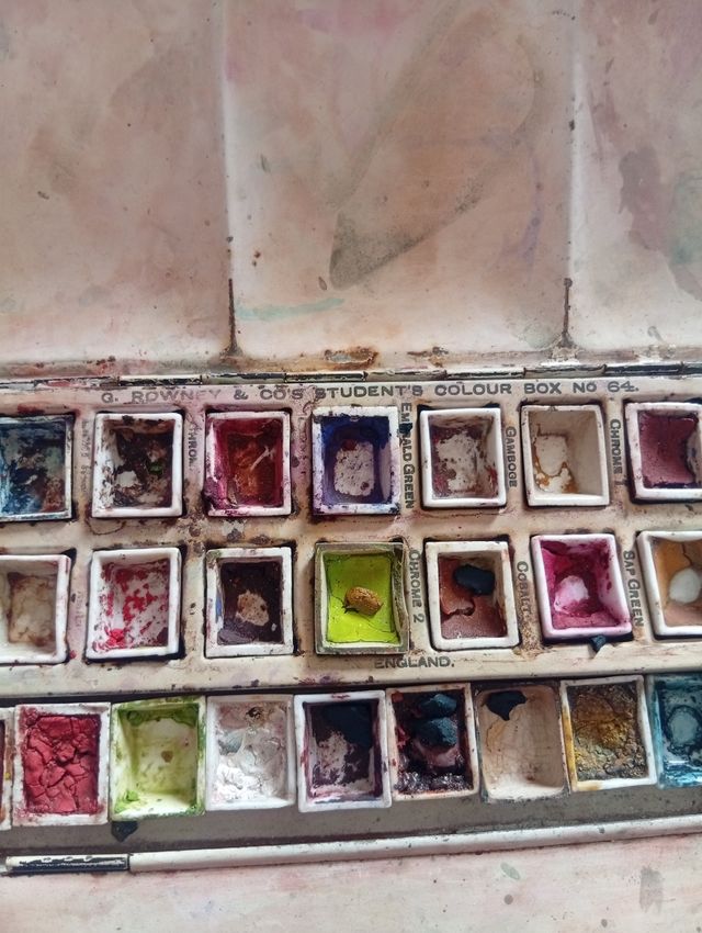 Caja acuarelas vintage G.Rowney