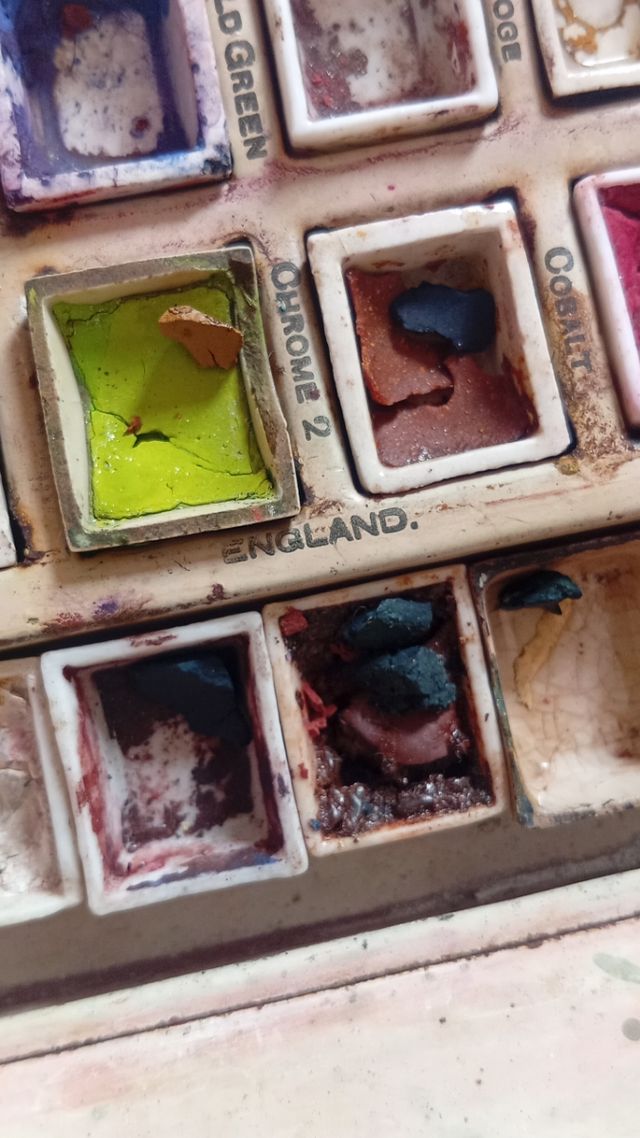 Caja acuarelas vintage G.Rowney