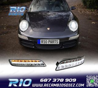 KIT LUZ DIURNA + INTERMITENTE LED PORSCHE CARRERA 997 CROMO