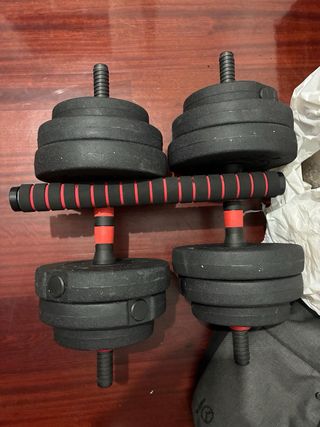 Mancuernas ajustables total 22kg
