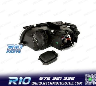 FAROS PARA AUDI A3 8P 03-08 FONDO CROMO LUZ DIURNA LED