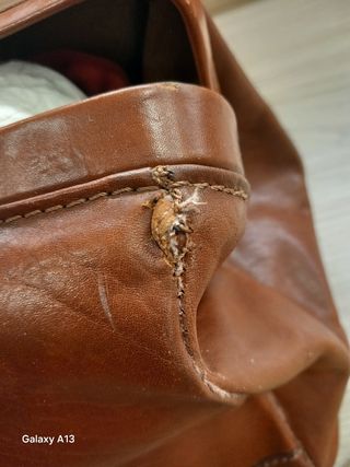 Borsa in pelle marrone