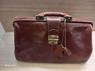 Borsa in pelle marrone