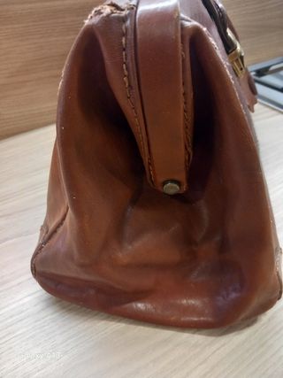 Borsa in pelle marrone
