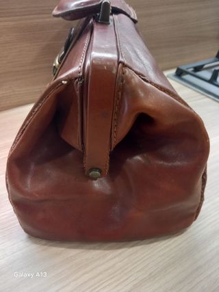 Borsa in pelle marrone