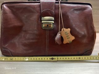 Borsa in pelle marrone