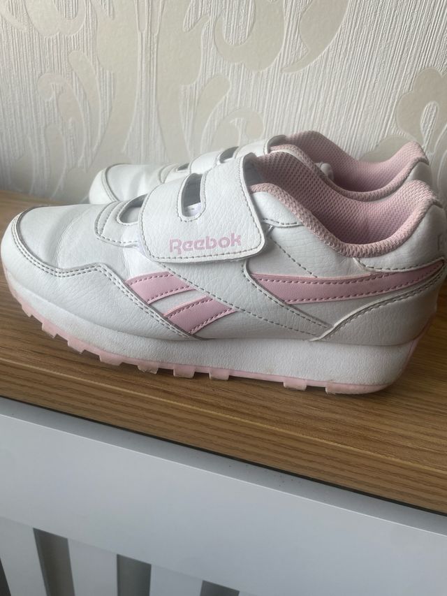 Deportivas Reebok niña blanca y rosa talla 33