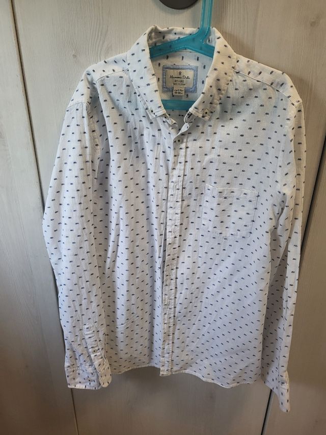 Traje sport: camisa Maximo Dutti + pantalón Zara