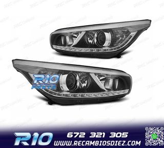 FAROS KIA CEED II 12-18 LUZ DIURNA LED NEGROS