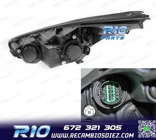 FAROS KIA CEED II 12-18 LUZ DIURNA LED NEGROS