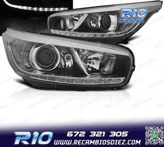 FAROS KIA CEED II 12-18 LUZ DIURNA LED NEGROS