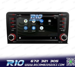 RADIO GPS ANDROID 12 AUDI A3 8P 8PA USB GPS TACTIL HD OCTA-C