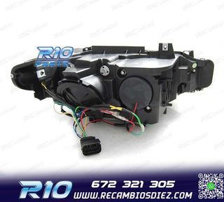 FAROS BMW F30 F31 LCI 15-18 LUZ DIURNA LED DRL NEGROS
