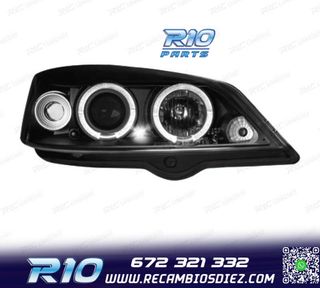 FAROS PARA OPEL ASTRA G 98-04 OJOS ANGEL CCFL FONDO NEGRO