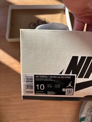 Jordan 1 Low Bike Nigel Sylvester size 44