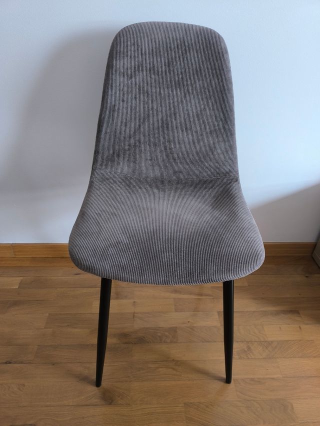 Silla gris - terciopelo