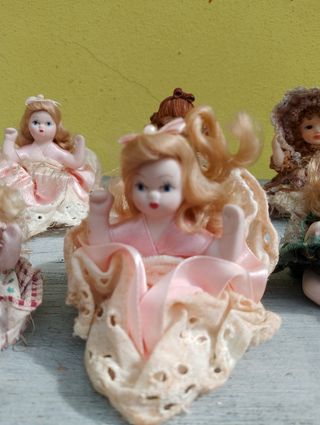 6 Bambole Porcellana Vintage