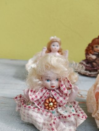 6 Bambole Porcellana Vintage