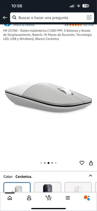 Ratón HP Z3700 inalámbrico - Blanco