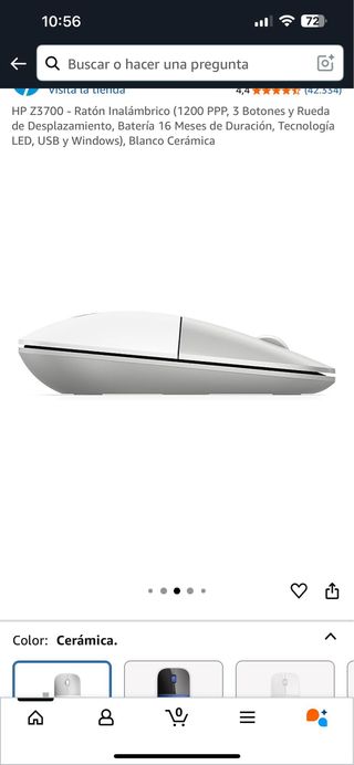 Ratón HP Z3700 inalámbrico - Blanco
