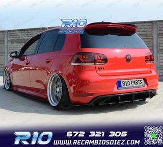 ALERON SPOILER VOLKSWAGEN VW GOLF 6 7 GTI GTD R 09-20 NEGRO 