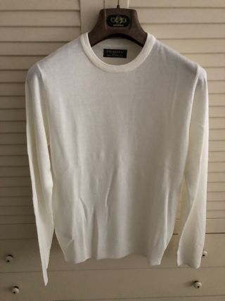 Maglia girocollo bianca Tg S