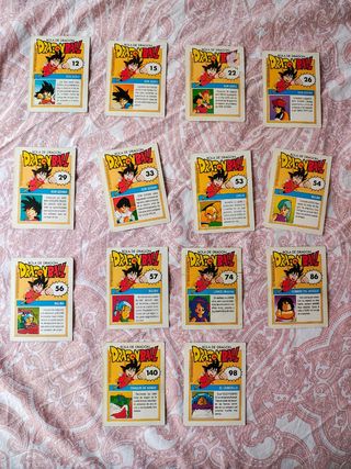 14 Cromos Dragon Ball - ¡Coleccionables!