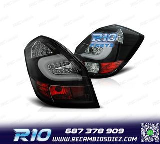 PILOTOS PARA SKODA FABIA 07-14 LIGHT BAR FONDO NEGRO