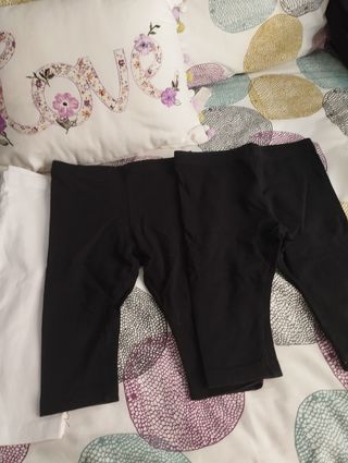 4 Leggins  Primark (T3-4) - Negro y Blanco