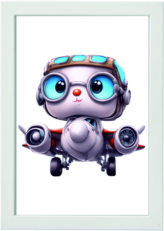 3 Cuadros infantiles aviones